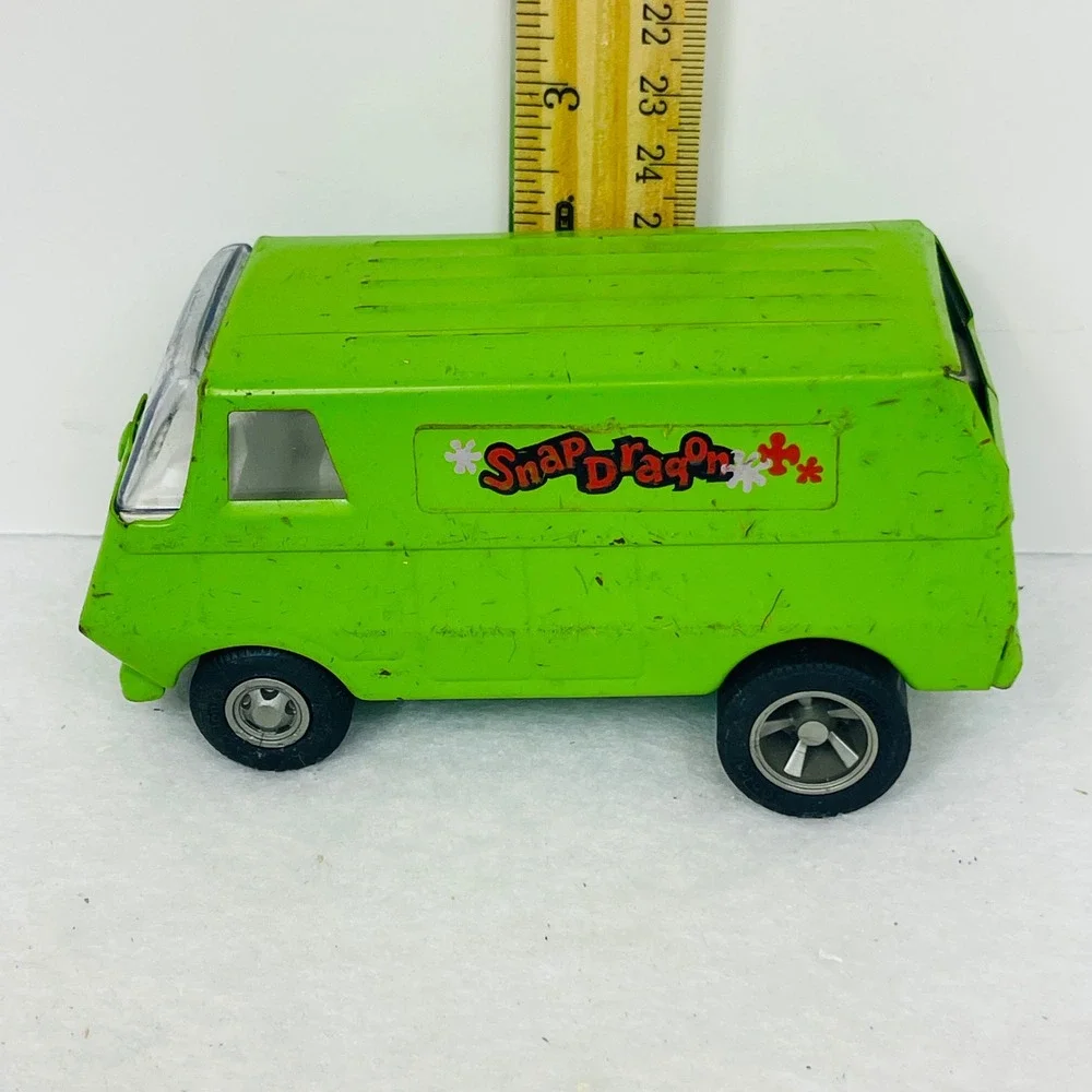 Vintage Tonka Snap Dragon Van Lime Green Metal Diecast USA 55450 Retro Toy